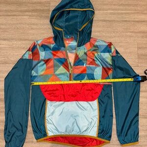 Cotopaxi Teca Jacket Women’s Small Multicolor Windbreaker Half Zip Anorak Hooded
